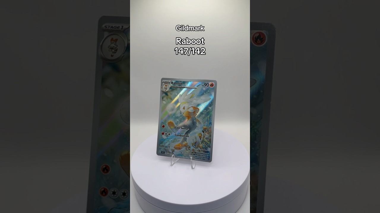 Raboot 147/142 - Looks like he’s playing football (soccer for some) #Pokemon #PokemonCards #Raboot