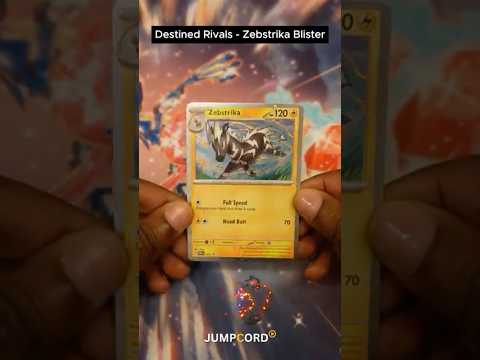 Pokémon TCG: Destined Rivals Zebstrika 3-Pack Blister opening! #pokemontcg #jumpcordmedia