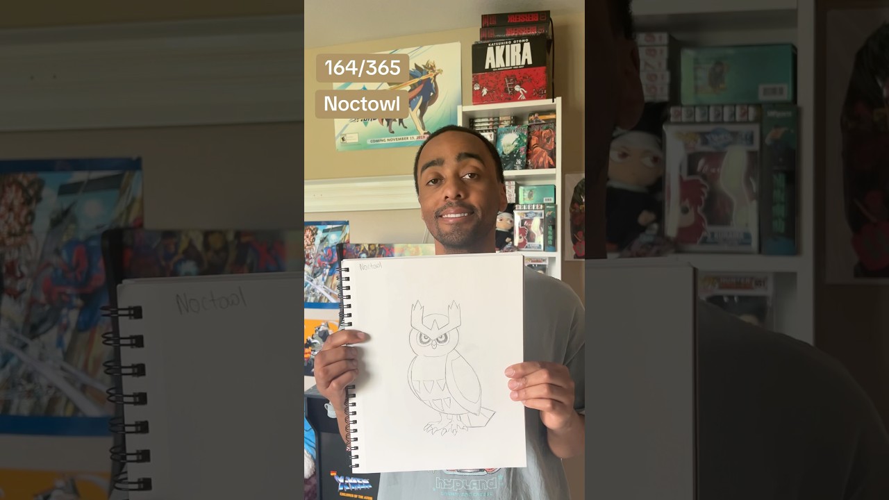 Drawing Noctowl #drawing #draw #noctowl #graphicdesign #artist #pokemonart #pokemon #pokémon #art
