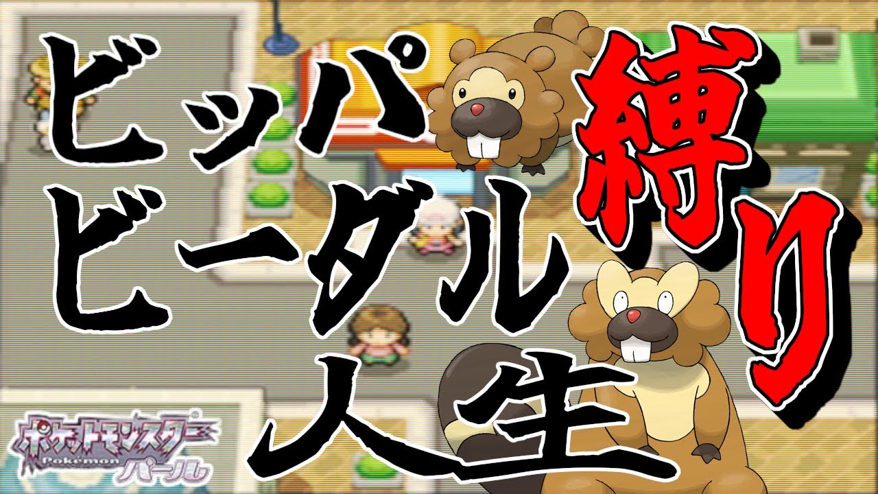 【ポケモンパール/DS】ビッパ・ビーダル縛り、人生縛りでクリアを目指します ジムバッジ2個～【ポケットモンスターダイヤモンドパール】