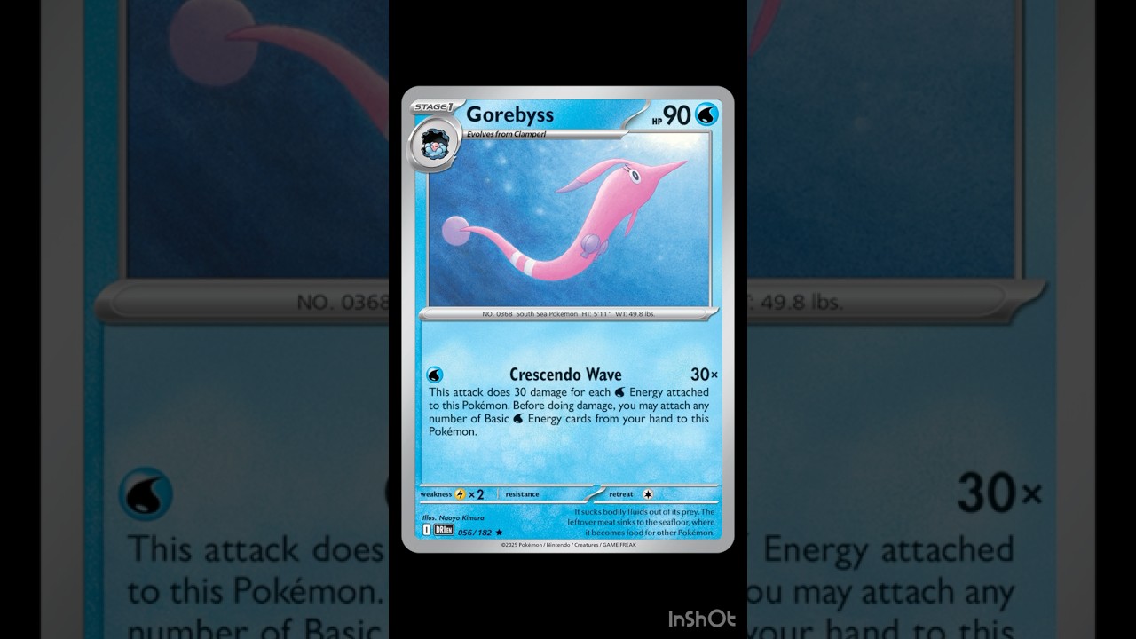 Gorebyss #56 Destined Rivals 2025 Pokémon Card 56/182