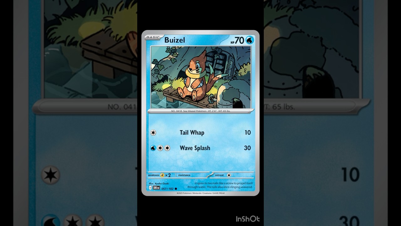 Buizel #57 Destined Rivals 2025 Pokémon Card 57/182