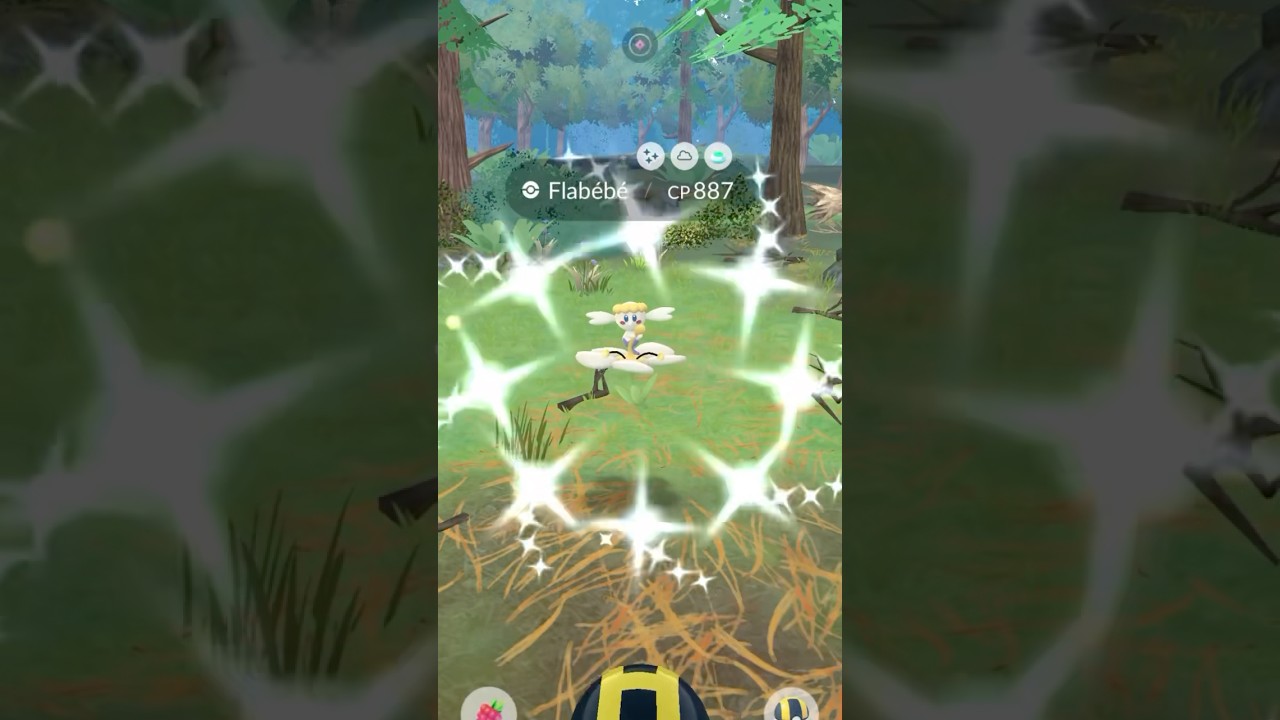 ✨SHINY WHOTE FLOWER FLABEBE!✨ #pokemongo #shinypokemon #shinyflabebe #gofest2025 #shorts #fyp