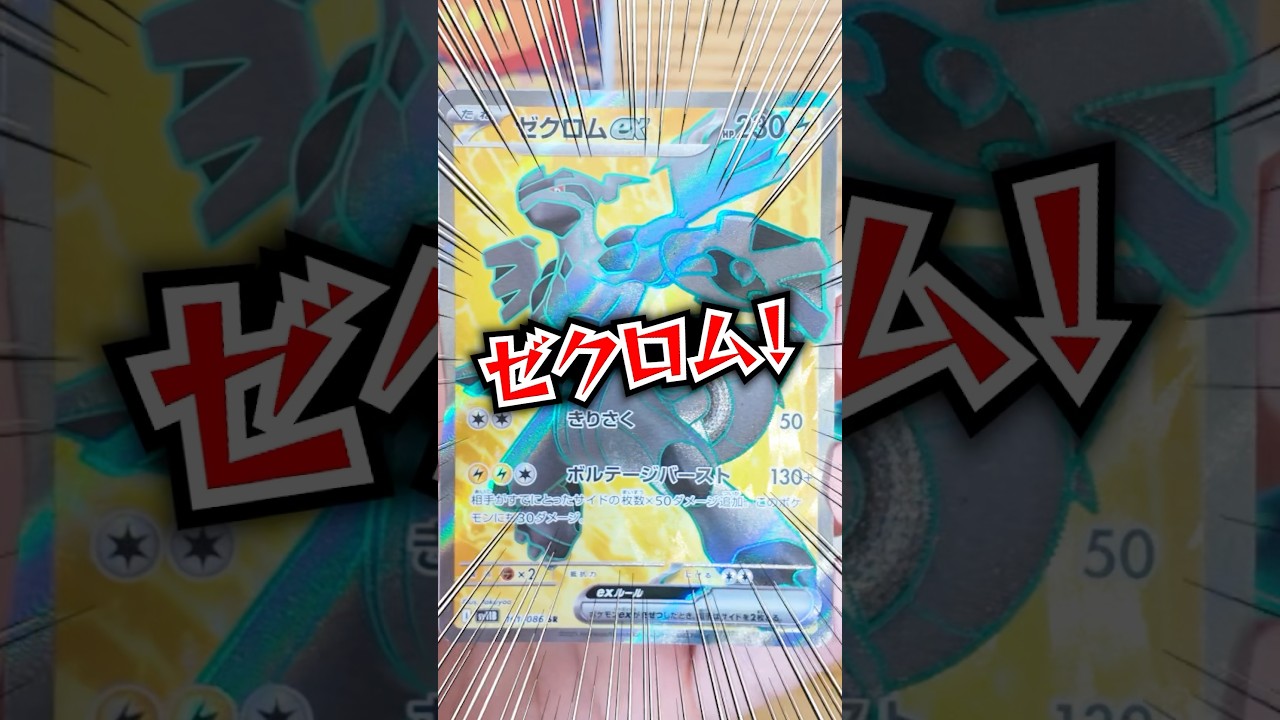 ゼクロムSR！かっこいい♫ #ポケカ #ポケモンカード #ポケモン