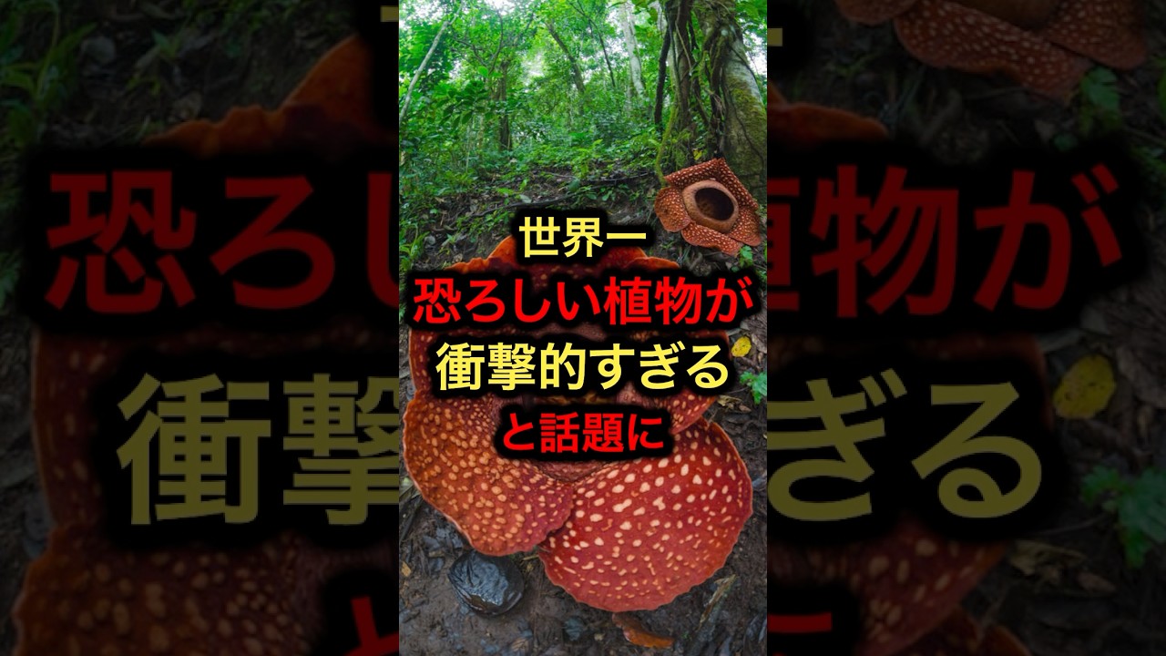 「世界一恐ろしい植物」ラフレシアの衝撃的すぎる雑学 #shorts