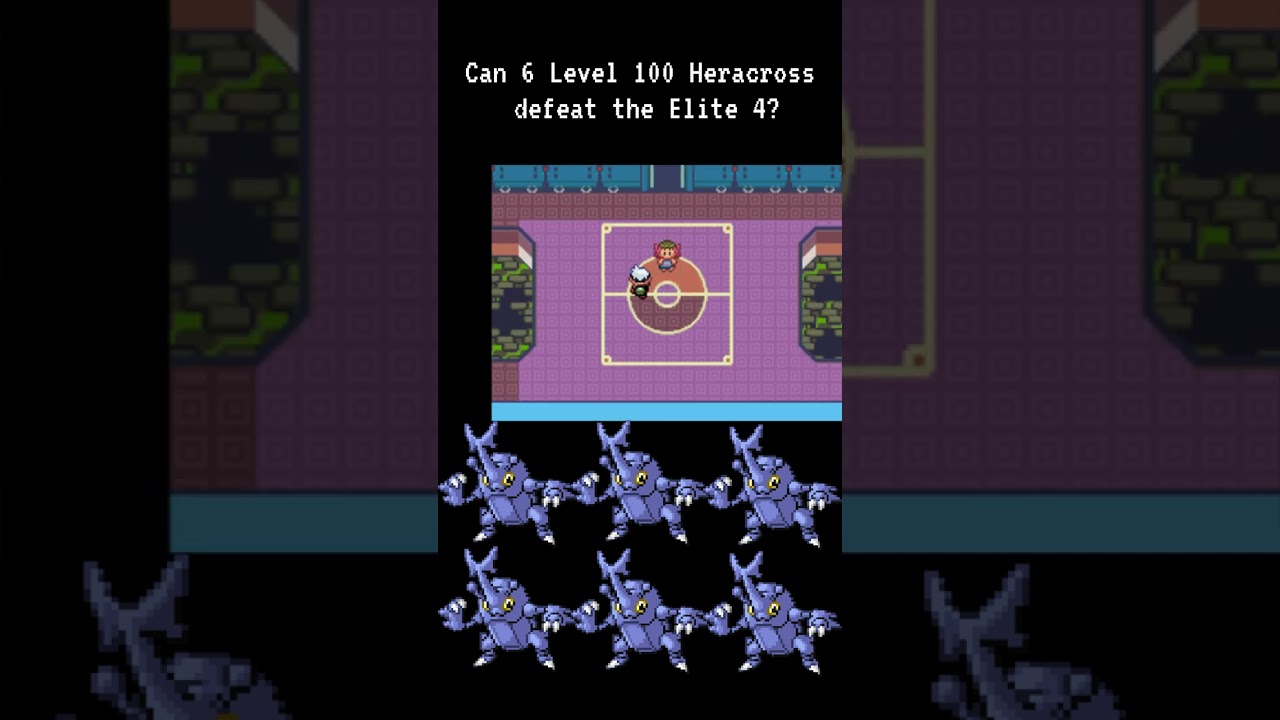 Elite Four vs 6 Level 100 Heracross – Who Wins?
