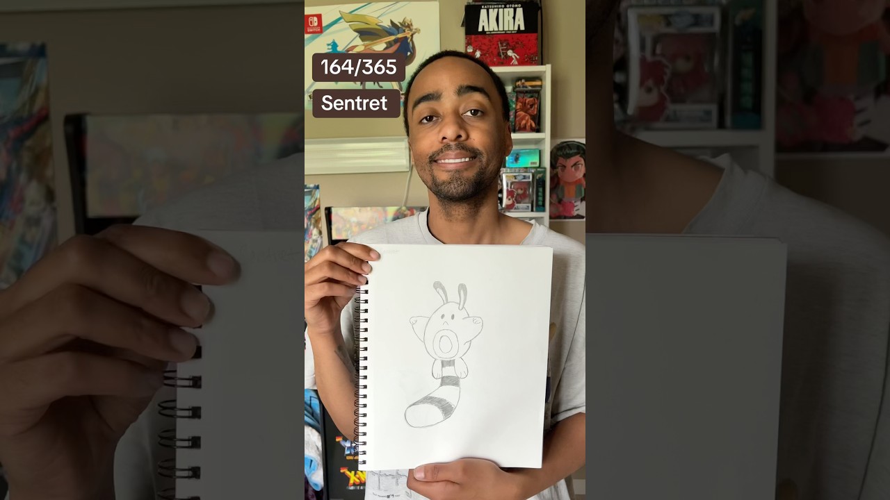 Drawing Sentret #drawing #draw #pokemon #pokémon #amine #johto #sentret #artist #graphicdesign