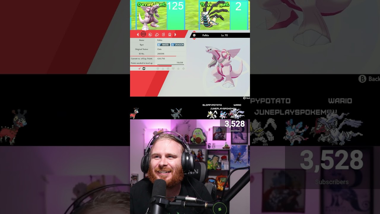 Finally got PALKIA!!! #shinyreaction