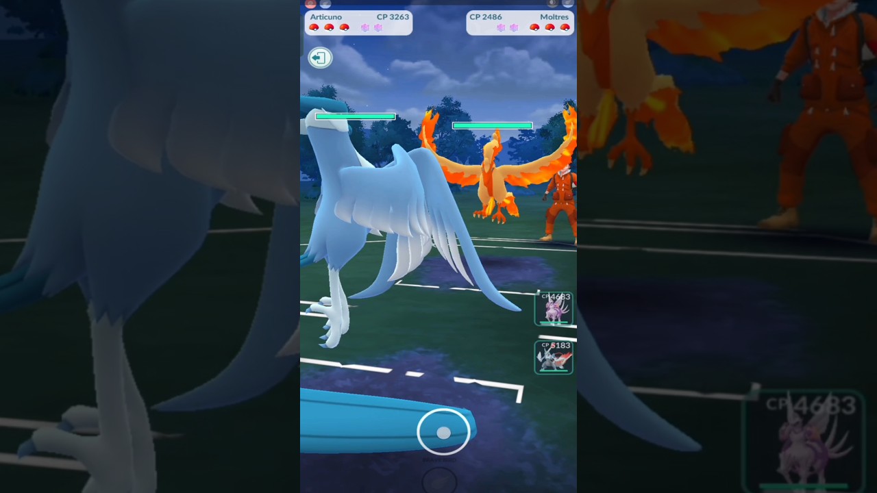 ✨ Galarian Articuno Vs ✨ Galarian Moltres Battle in Pokemongo #shorts #pokemongo #pokemon