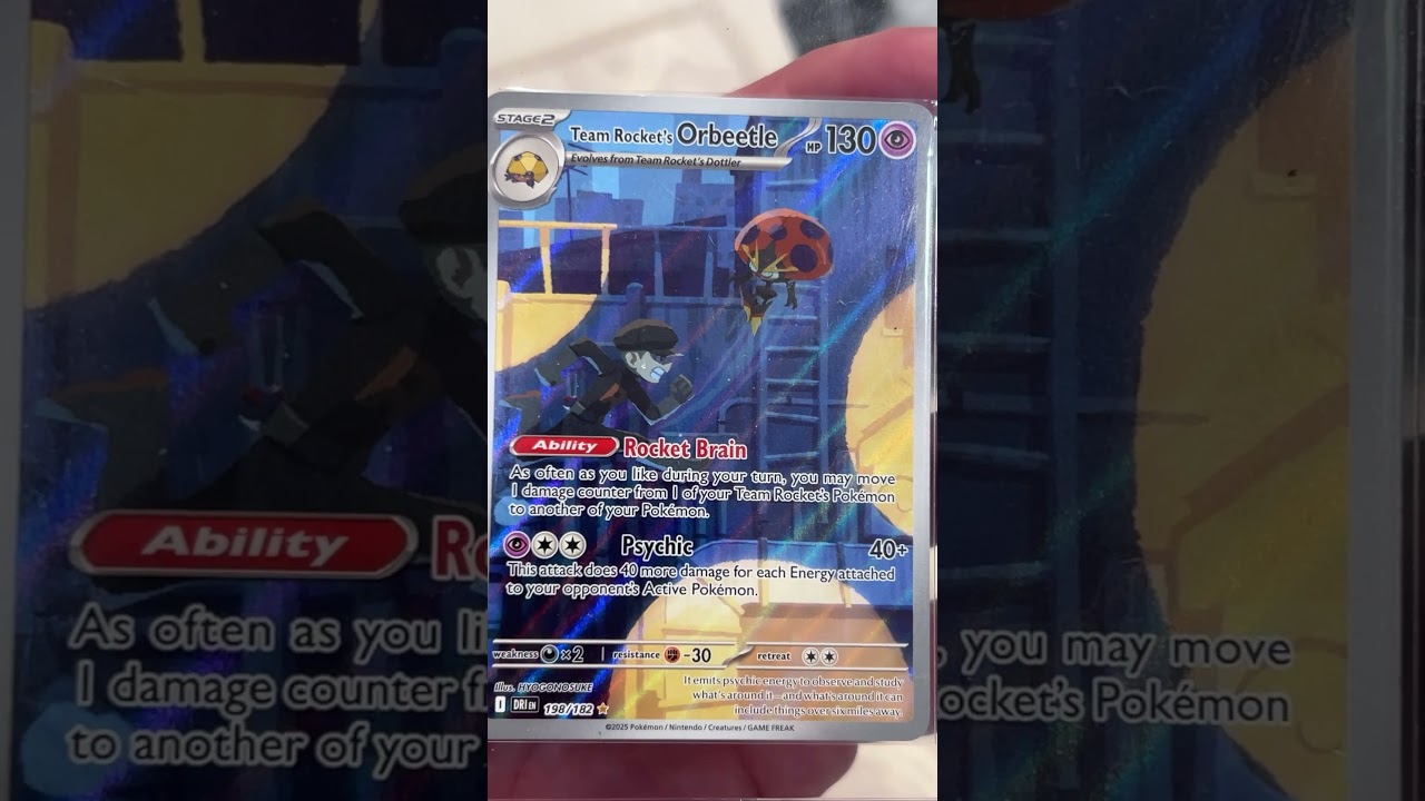 Team Rocket’s Orbeetle Pokémon Card