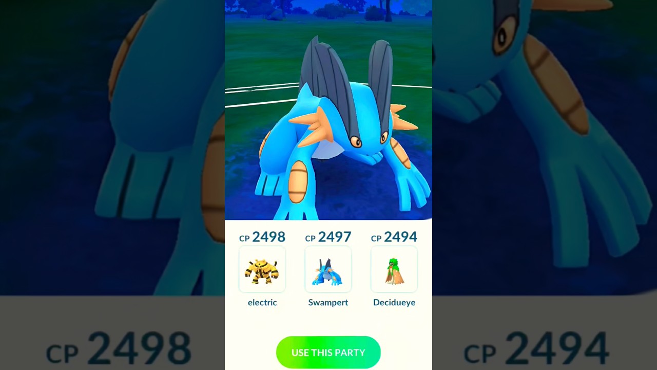 Electivire ⚡ Swampert 🌊 Decidueye 🌿 || @pokemonmaster7768 #ytshorts #battle