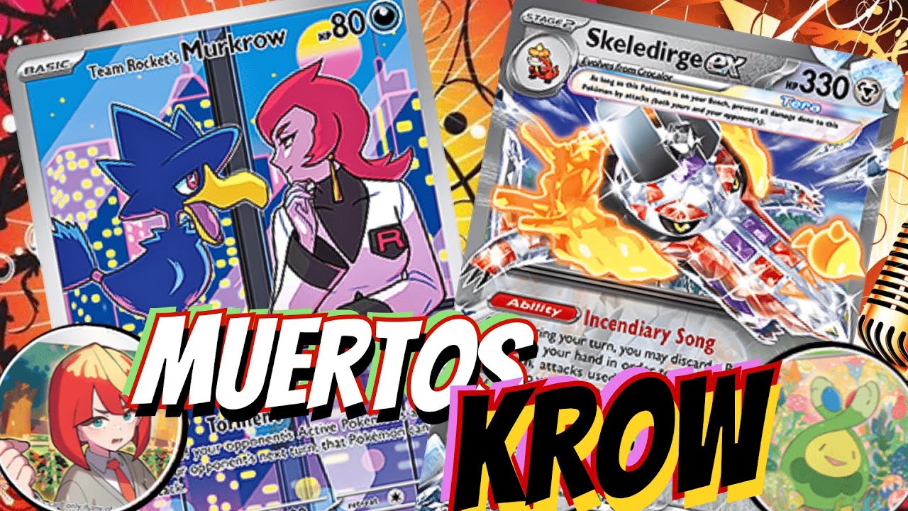 Team Rocket's Murkrow Provokes Your Opponent to Rage! 🐦‍⬛🎙️ W/ Budew & Tera Skeledirge ex. PTCGL