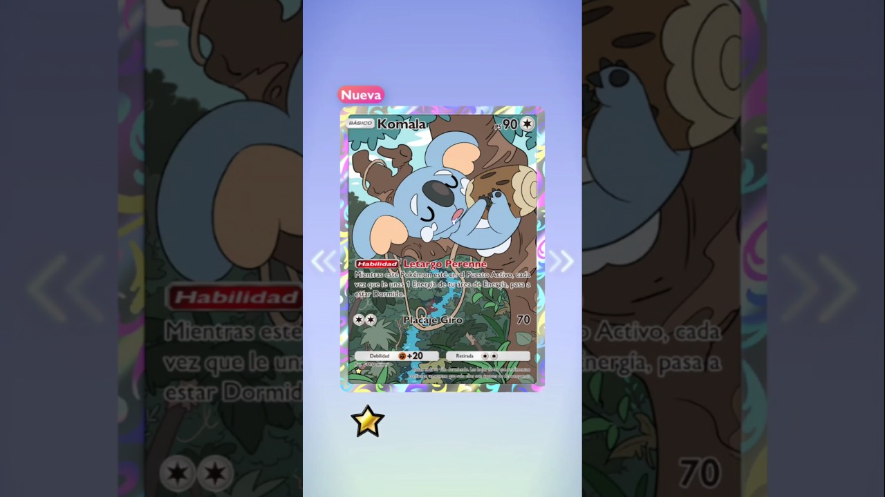 KOMALA FULL ART!!!!! #foryou #pokemon #pokemonpocket #viral #fyp #parati #tcg