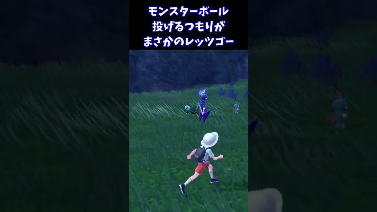 耳短いニューラ。　間違えてレッツゴーで倒してしまいましたが...。レッツゴーの終わり方が調べても出てこない...。多分「R」ですね【ポケモンsv】　#shorts