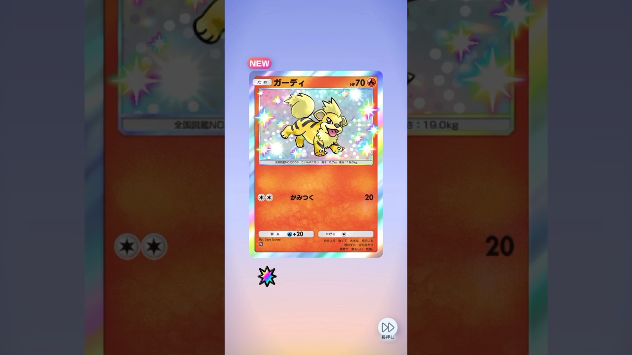 ポケポケ 異次元クライシス テッカグヤとガーディ色違い出たよ #ポケポケ #ポケモン #pokemon