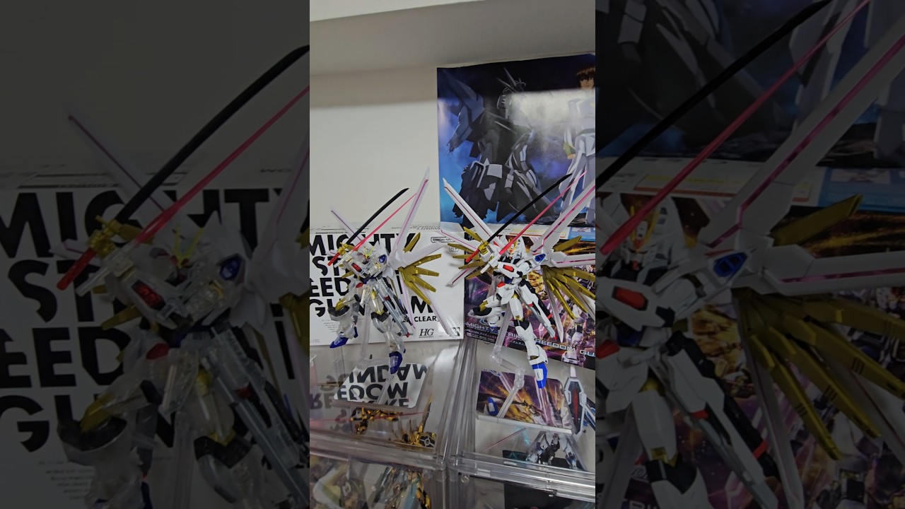 【ガンダム】マイティーストライクフリーダムガンダム比較（リミテッドクリア&通常）#ガンプラ#ガンダム#gundam #比較#ガンダムseed #ガンダムseedfreedom #anime