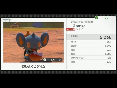 【Newポケモンスナップ】★2コリンク5268