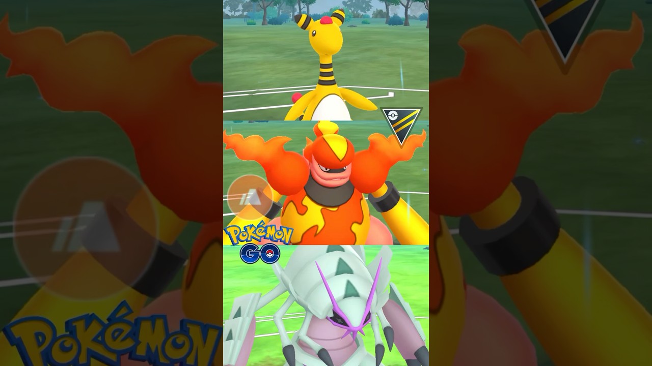 Ampharos ⚡️ Magmortar 🔥 Golisopod 🪲 in Summer Cup GBL PvP 🌈 #pokemongo #pokemon #gbl