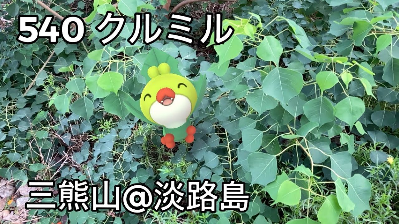 【ポケGO動くポケモンずかん】540クルミル｜Sewaddle｜ShinyPokémon【ポケモンGO】PoKeMoN GO AR｜AR動画｜GOsnapshot｜PokemonGO｜淡路島