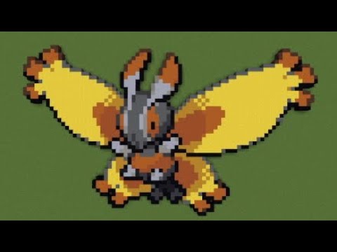 ［マイクラ］黙々とガーメイルを作る［ポケモンドット絵］