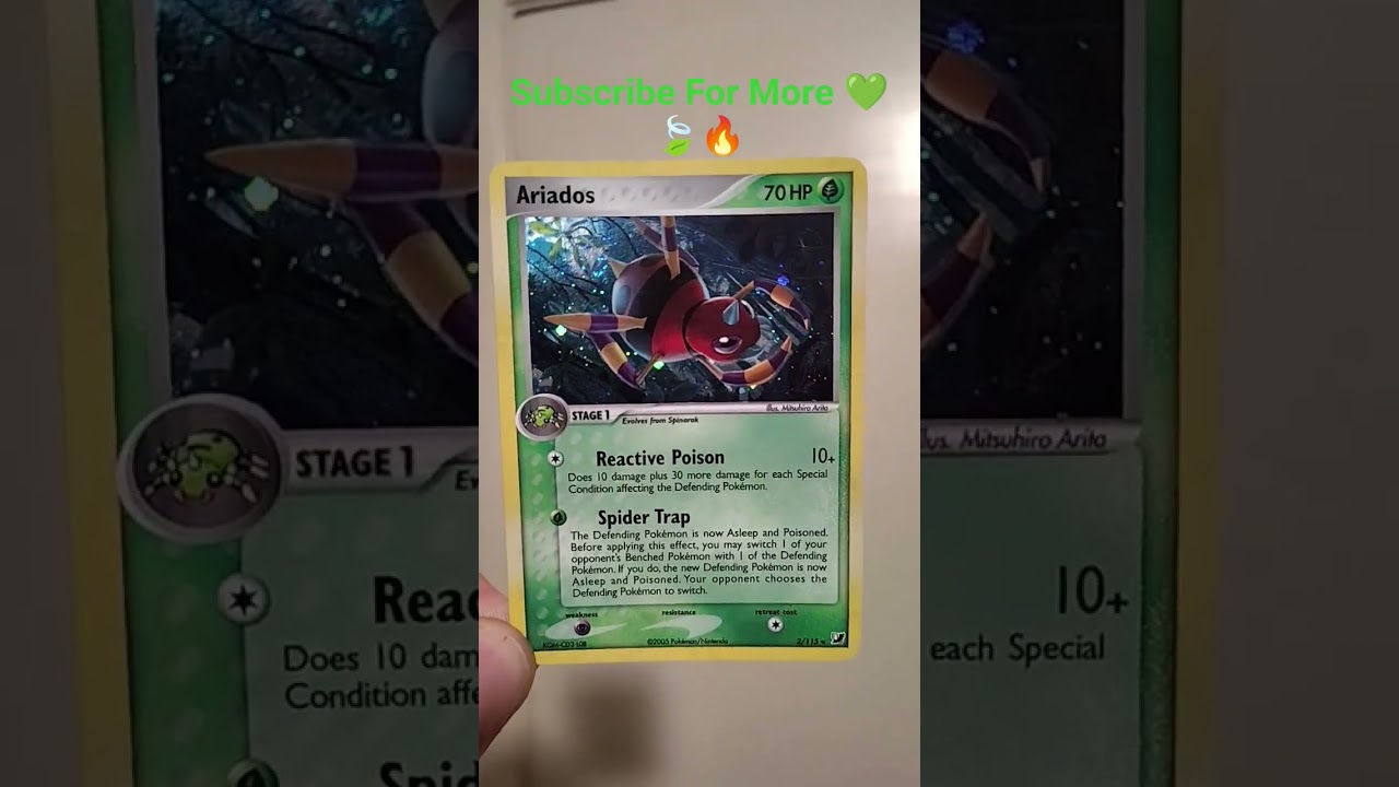 Ariados 💚#trending #pokemon #pokemoncards #shorts #cards