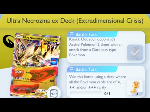 Pokémon TCG Pocket - Ultra Necrozma ex Deck (Extradimensional Crisis) [Advanced] | Darkness Mission