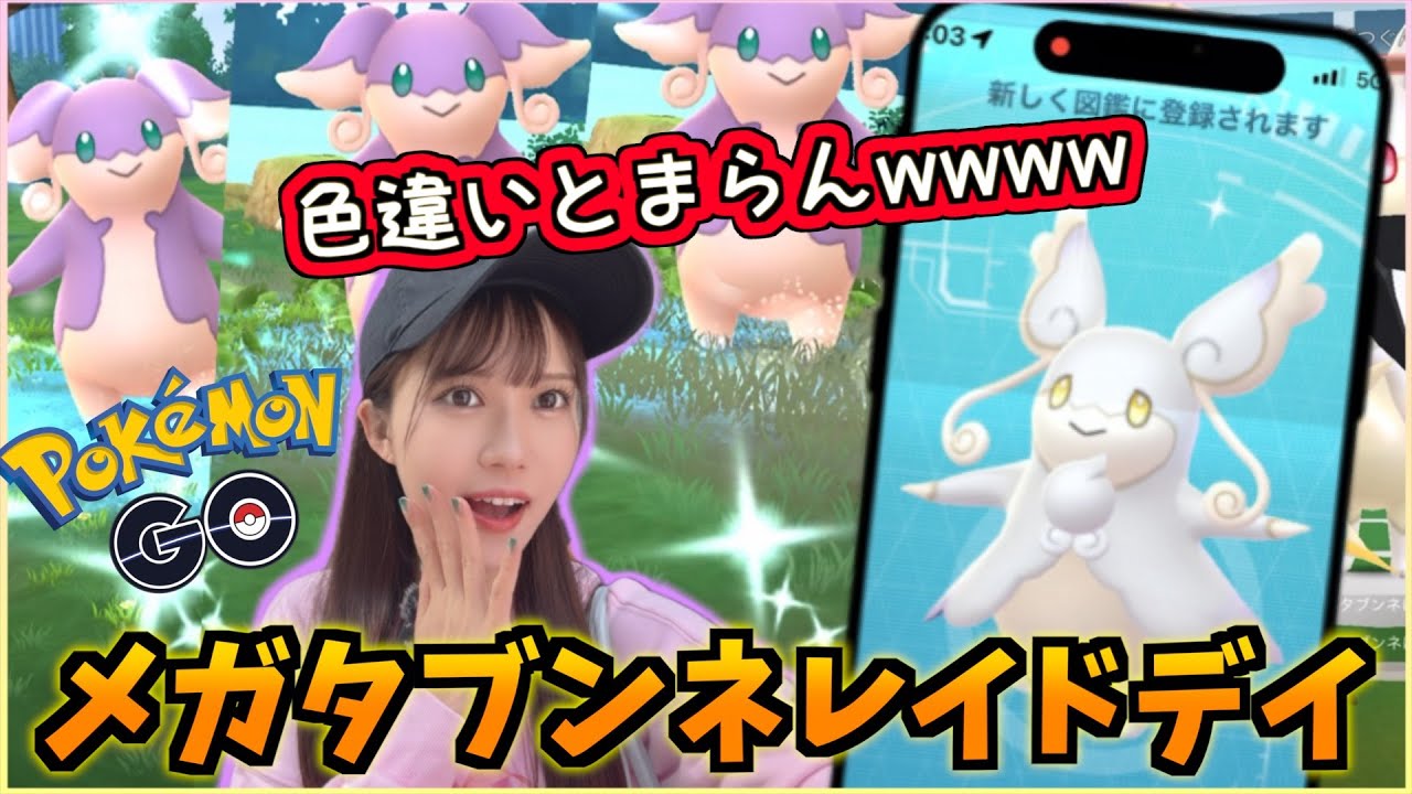 【メガタブンネ】色違い確率まさかの2分の1wwwww色違い連続記録更新したメガタブンネレイドデイ【ポケモンGO】