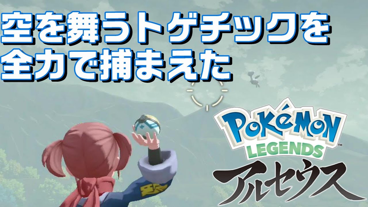 空を舞う『トゲチック』を全力で捕まえた【Pokémon LEGENDS アルセウス】