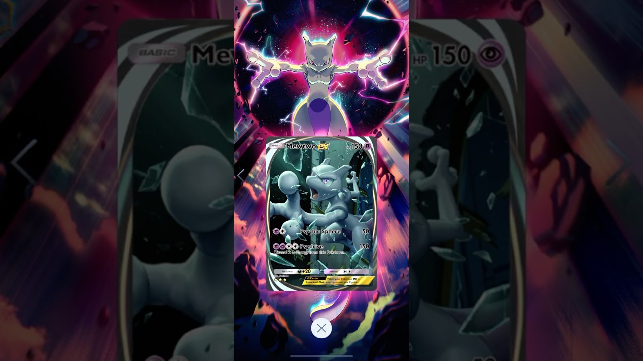 Mewtwo Immersive Card Animation | Pokémon TCG Pocket #pokemon #pokemontcgpocket