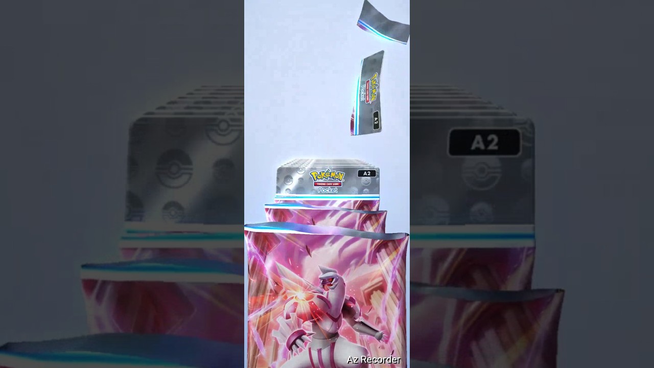 パルキアパック！２回目の１０連開封！！  #ポケポケ #ポケポケ開封チャレンジ #拡張パック #時空の激闘 #パルキア #pokemontcg #short #shorts