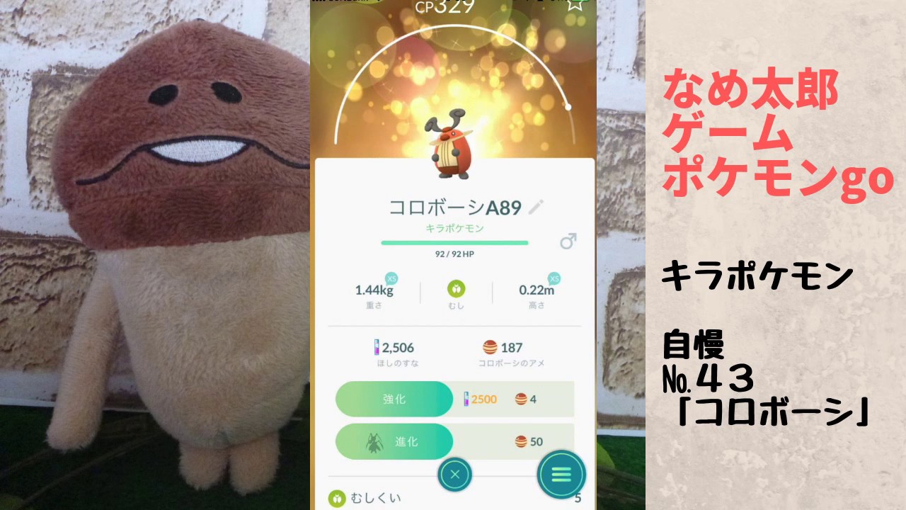 【ポケモンgo】なめ太郎のキラポケモン自慢コーナーナンバー４３、「コロボーシ」