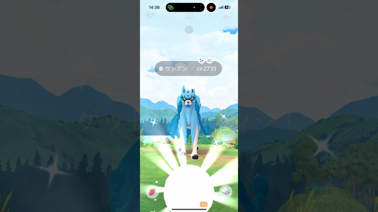 ザシアン色違い　個体値100 背景ゲットだぜ！ 【ポケモンGO GOFEST2025グローバル】 #pokemongo #ポケモンgo色違い