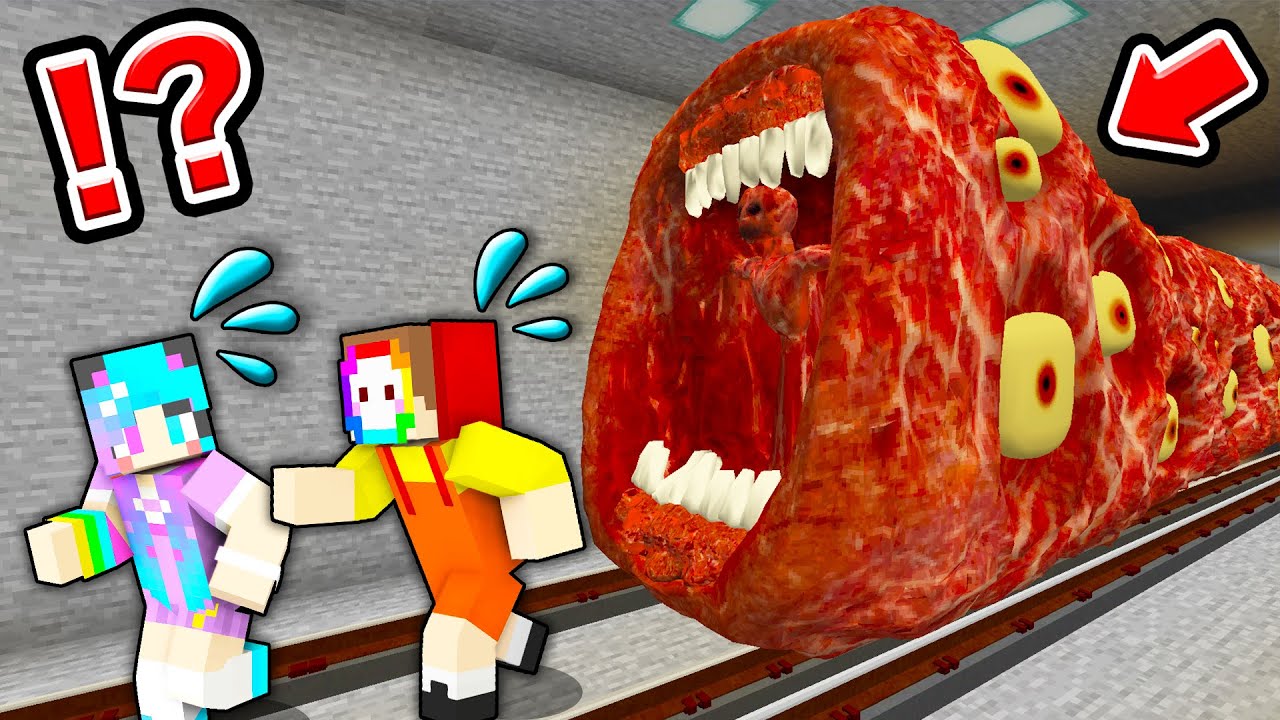 人喰い電車『トレインイーター』から本気で逃げた結果！？【まいくら・マインクラフト】