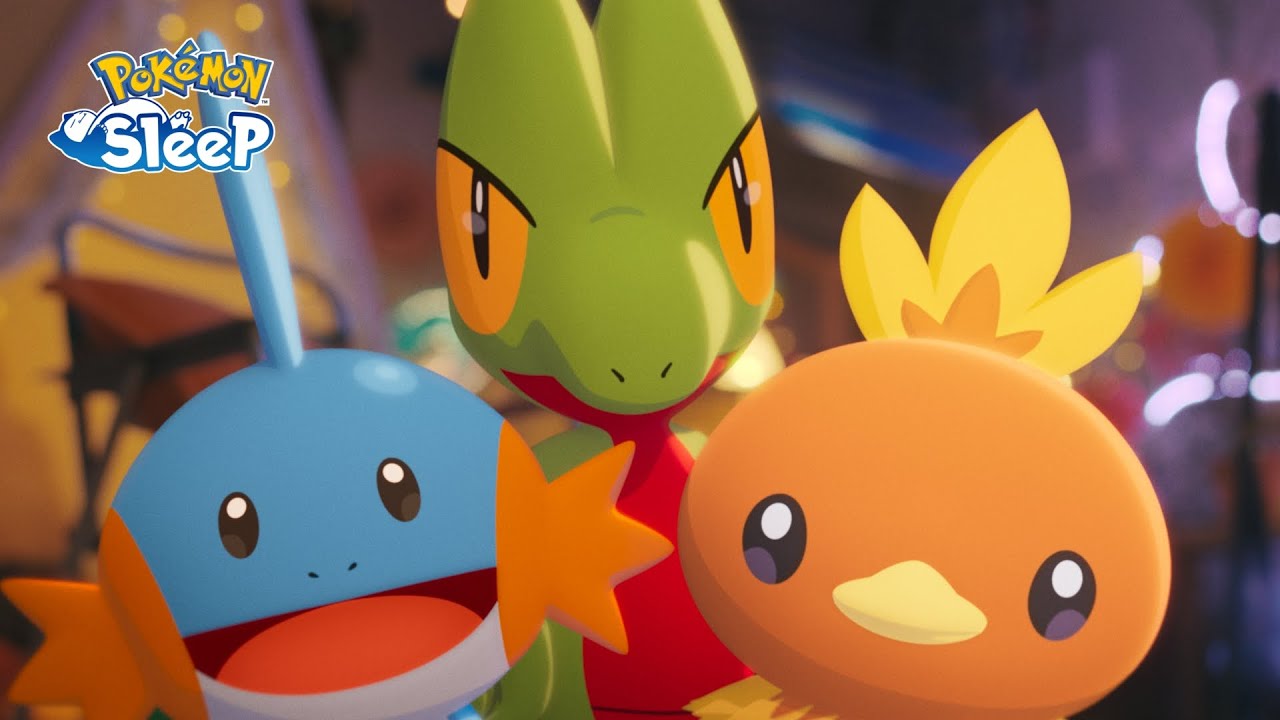 【公式】『Pokémon Sleep』もうすぐ2周年！キモリ・アチャモ・ミズゴロウが登場！