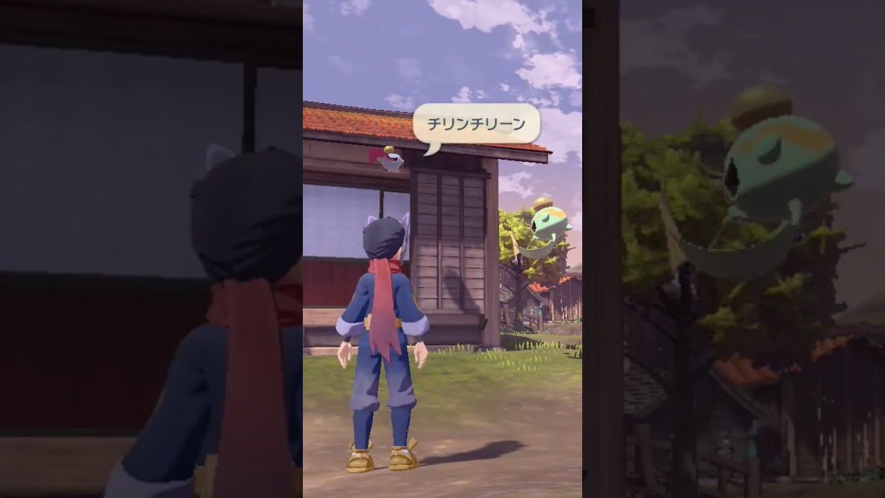 あのイベントのチリーンに挨拶する色違い親分チリーン【ポケモンレジェンズアルセウス】#ポケモン #pokemon #色違い #shorts