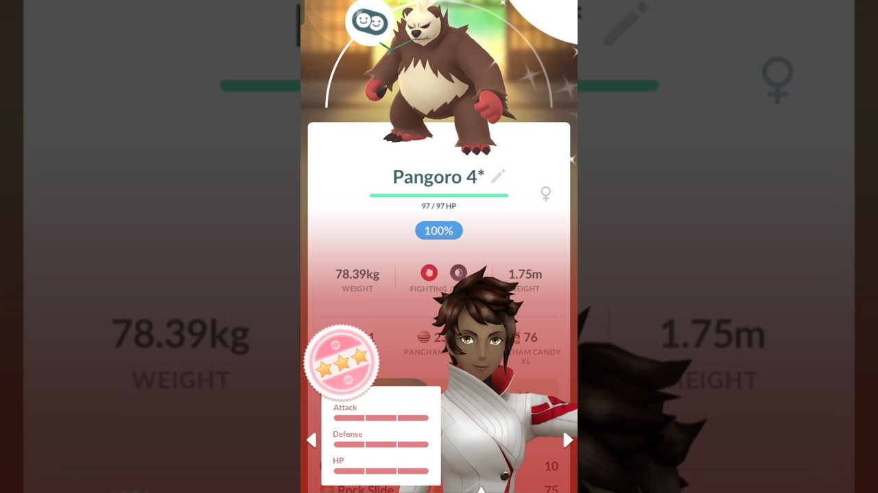🔴Pangoro 4*✨in Pokemon go 🎮🔥  #likes ❤️& subscribe 👍 #likes❤️#pokemon go 😎