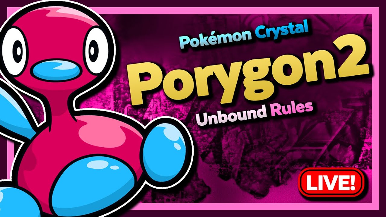 🔴 LIVE :: PORYGON2 :: UNBOUND RULES RERANK :: Pokémon Crystal Solo Challenge