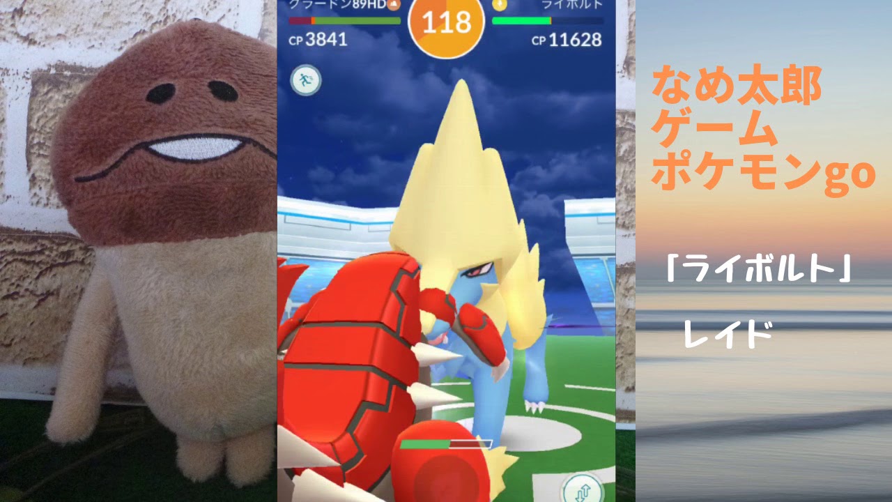 【ポケモンgo】なめ太郎の今日のレイド「ライボルト」ゲットだぜ！