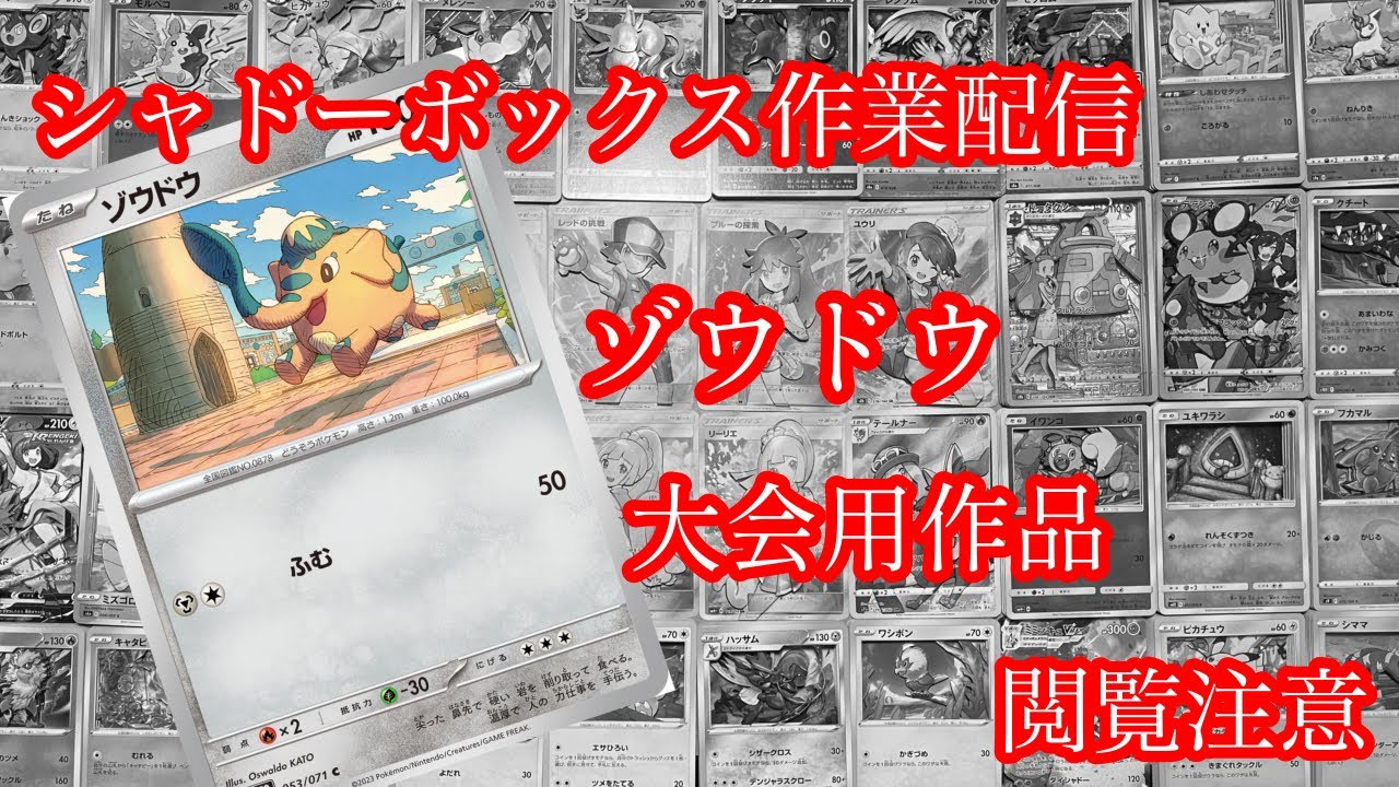 シャドーボックス作業配信（ゾウドウ）