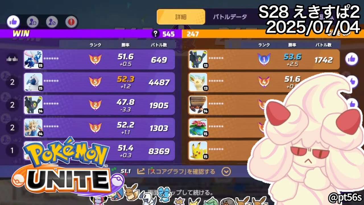 人類最後の日らしいのでサポート専のソロランク エキスパート2【ポケモンユナイト】