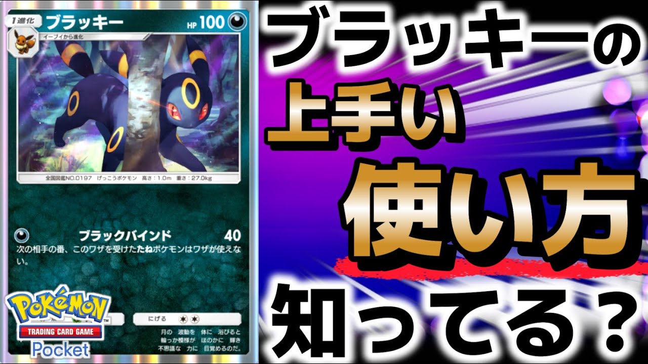 【ポケポケ｜デッキ紹介】ブラッキーの上手い使い方知ってる？（Pokémon TCG Pocket）