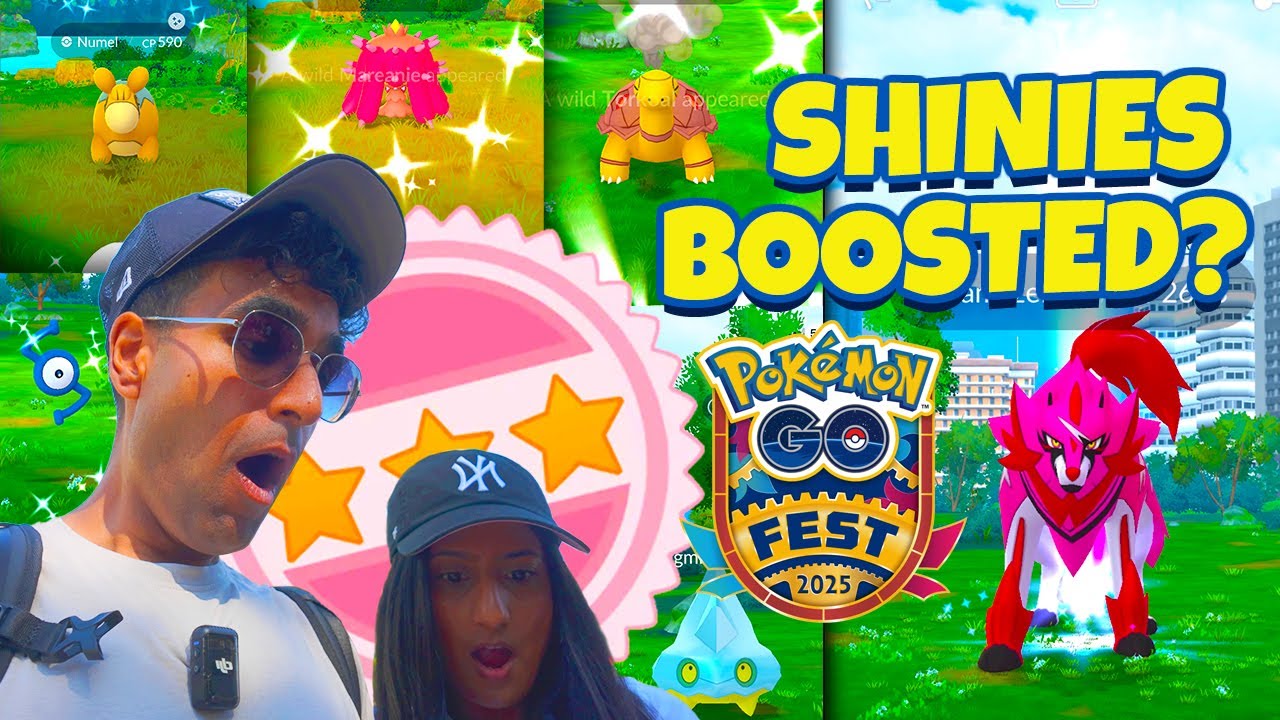 Pokémon GO Fest Global 2025! Day 1 - Amazing Shinies! Chasing Zamazenta & More!
