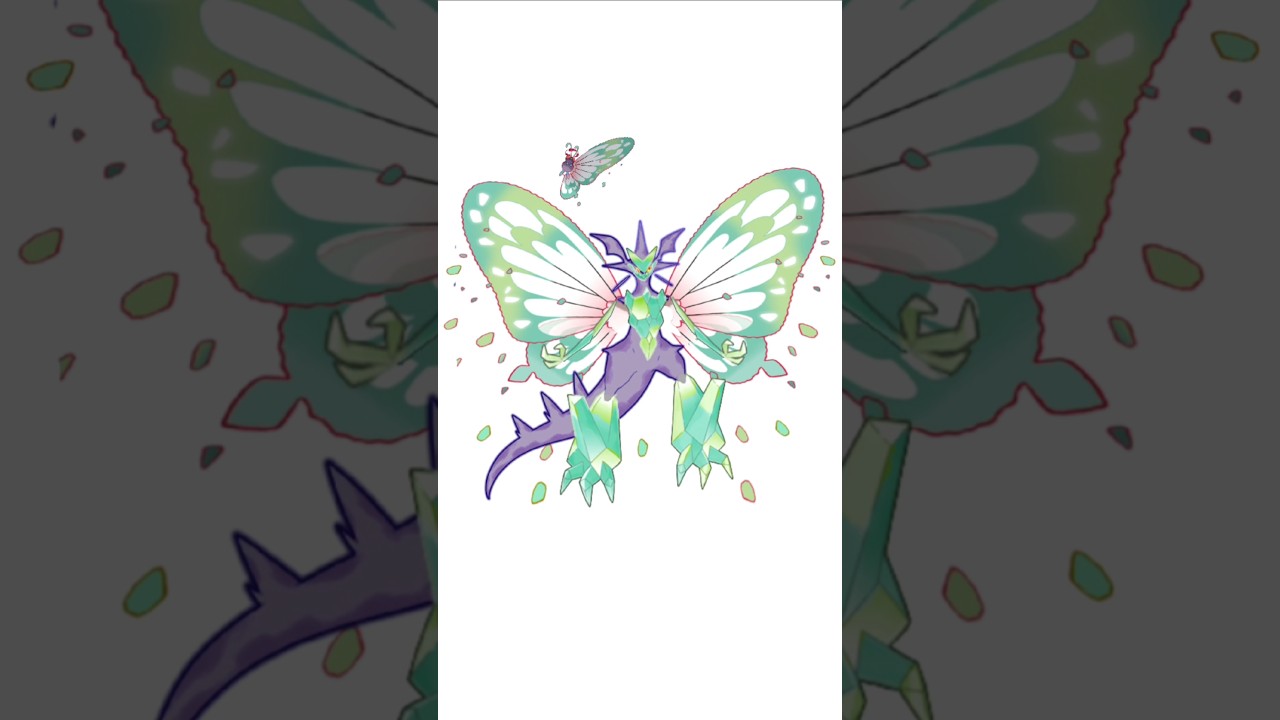 ウルトラネクロズマ＋巨大バタフリー合成。大妖精　#ポケモンフュージョン #改造ポケモン  #伝説のポケモン  #色違いポケモン #ウルトラネクロズマデッキ