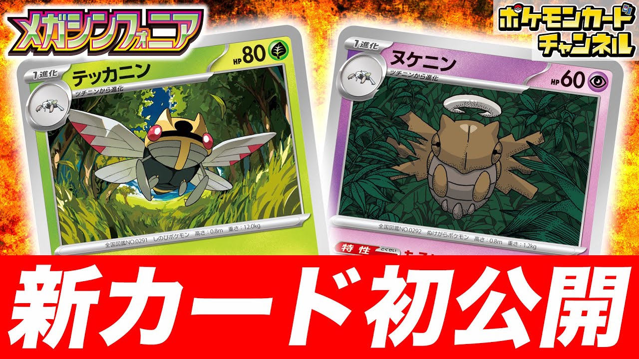 【初公開】サイドをとられない特性！？新登場のテッカニンとヌケニンを解説！【メガブレイブ/メガシンフォニア/ポケカ/ポケモンカード】