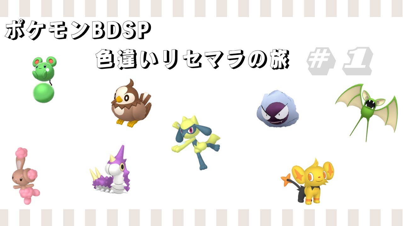 【基本無言　コメントにはお応えします】ポケモンBDSP　色違いリセマラの旅　#1