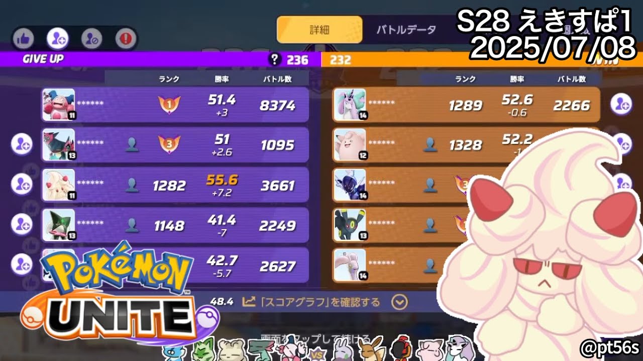 灼熱のマスター昇格戦 サポート専のソロランク エキスパート1【ポケモンユナイト】