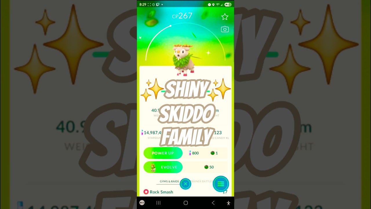 ✨SHINY Skiddo Family! Gogoat Added To The Dex! Pokemon Go! #pokemon #pokemongo #pokémongo