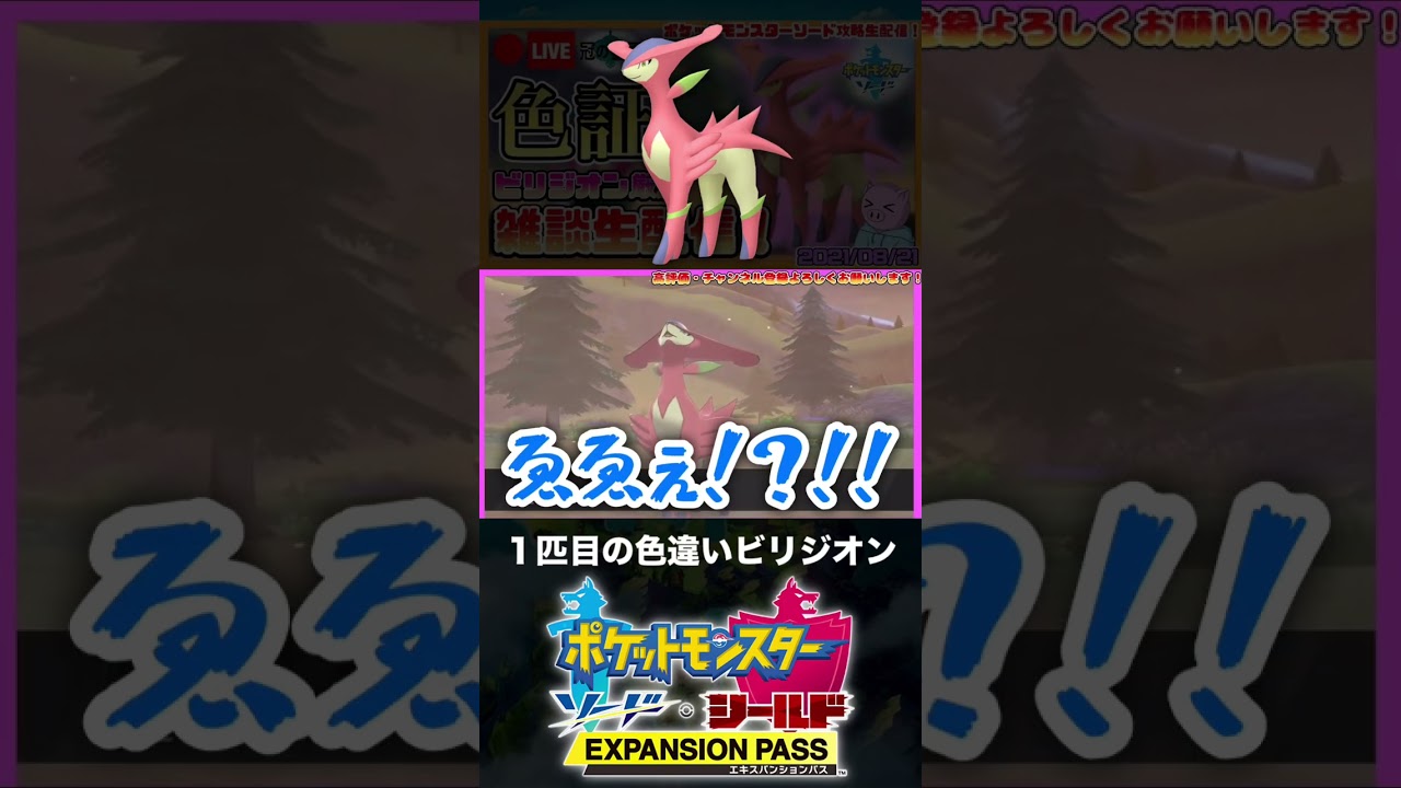 1匹目の色違いビリジオンと邂逅した男【ポケモン剣盾】
