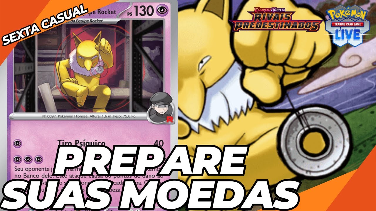 HYPNO DA EQUIPE ROCKET CAUSA 400 DE DANO! (0.1% DAS VEZES) | Gameplay Pokémon TCG Live