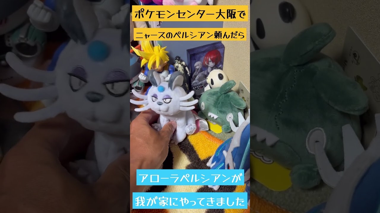 ポケセン大阪行くっちゅうんで『ニャースペルシアン』頼んだら『アローラペルシアン』が我が家にきました。#ポケモン